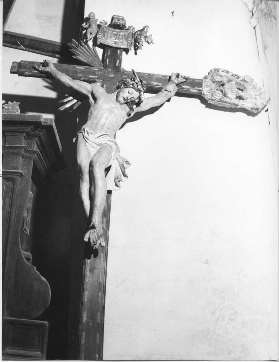 Cristo crocifisso (croce processionale, opera isolata) - ambito italiano (secc. XVIII/ XIX)