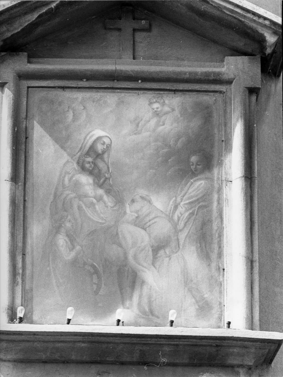 Madonna con Bambino e Santi (dipinto, opera isolata) - ambito italiano (sec. XVII)