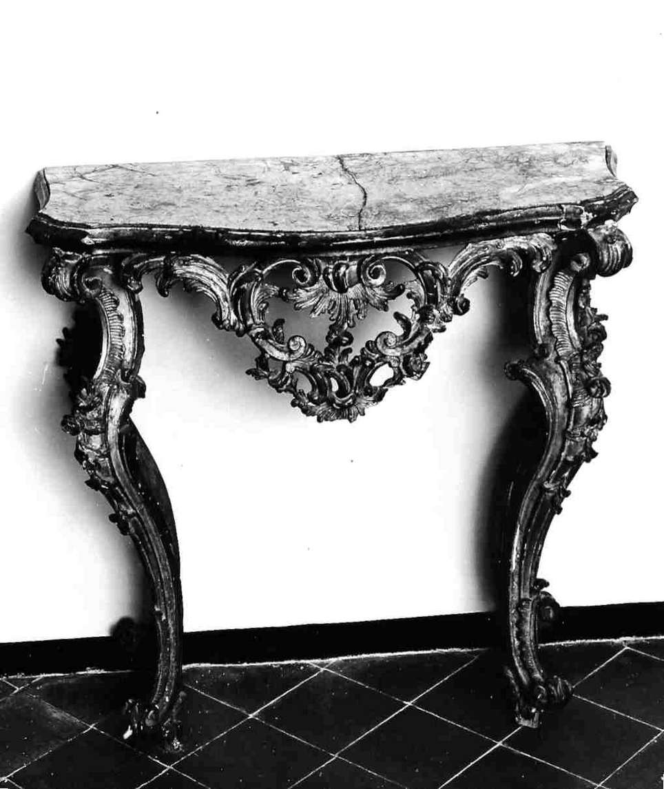 tavolo da muro, opera isolata - bottega ligure (sec. XVIII)