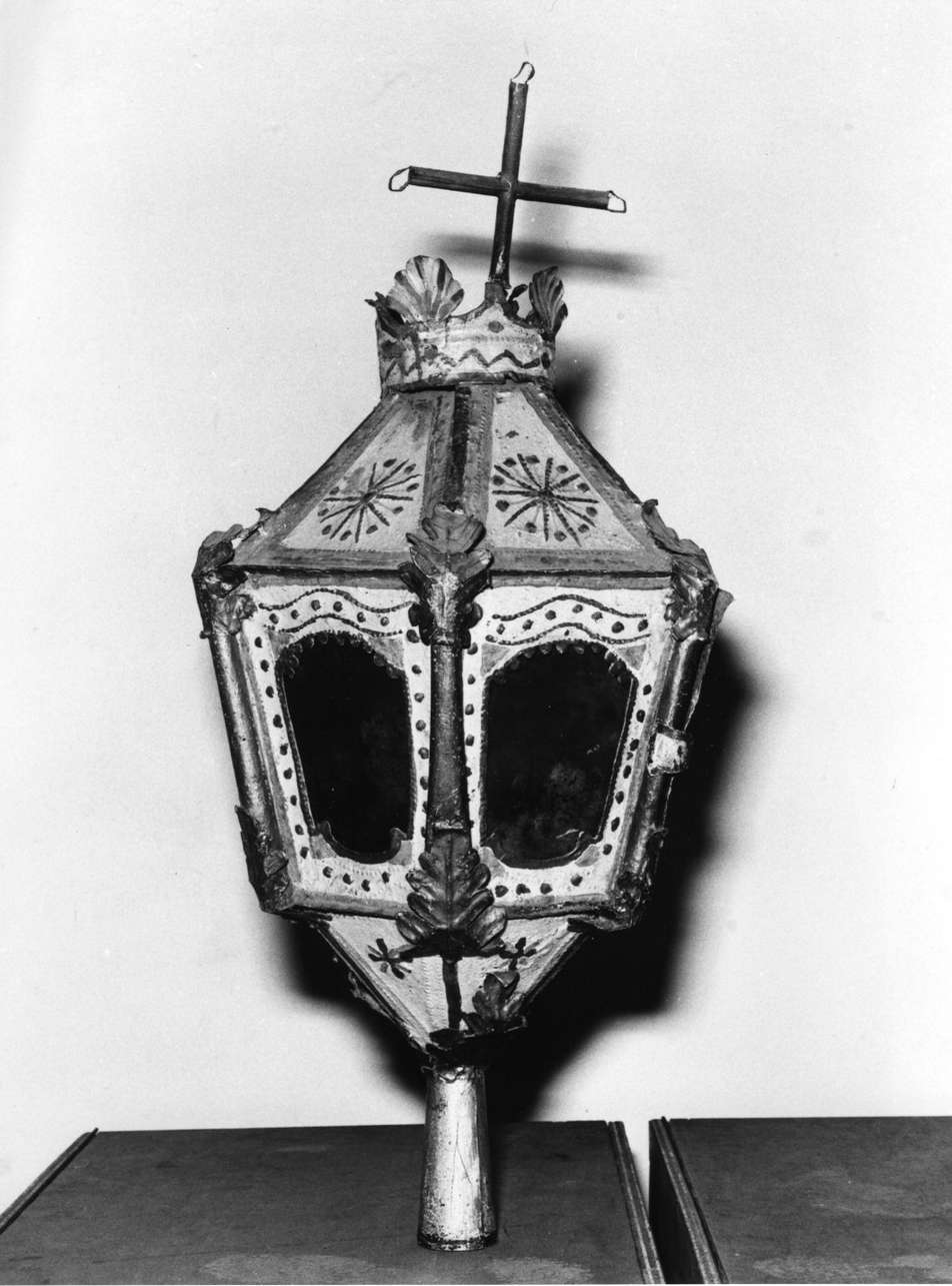 lanterna processionale, serie - bottega ligure (sec. XIX)