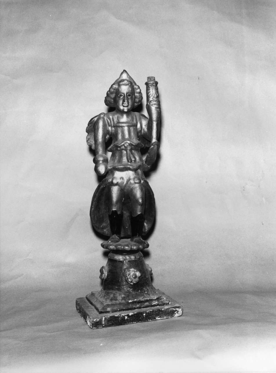 angelo (candelabro - a statuetta, opera isolata) - bottega ligure (secc. XVIII/ XIX)