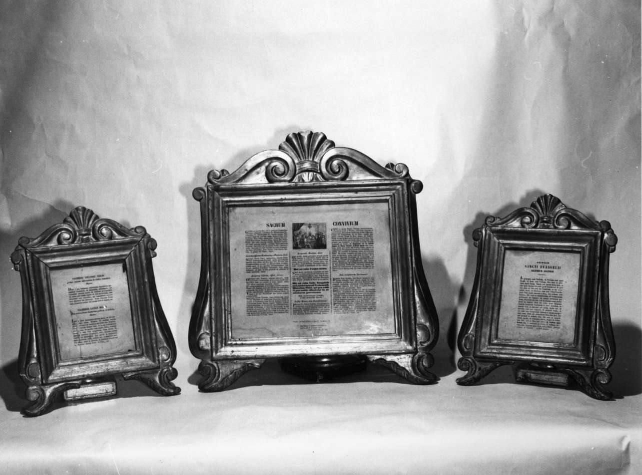 motivi decorativi a volute (cartagloria, elemento d'insieme) - bottega ligure (sec. XIX)