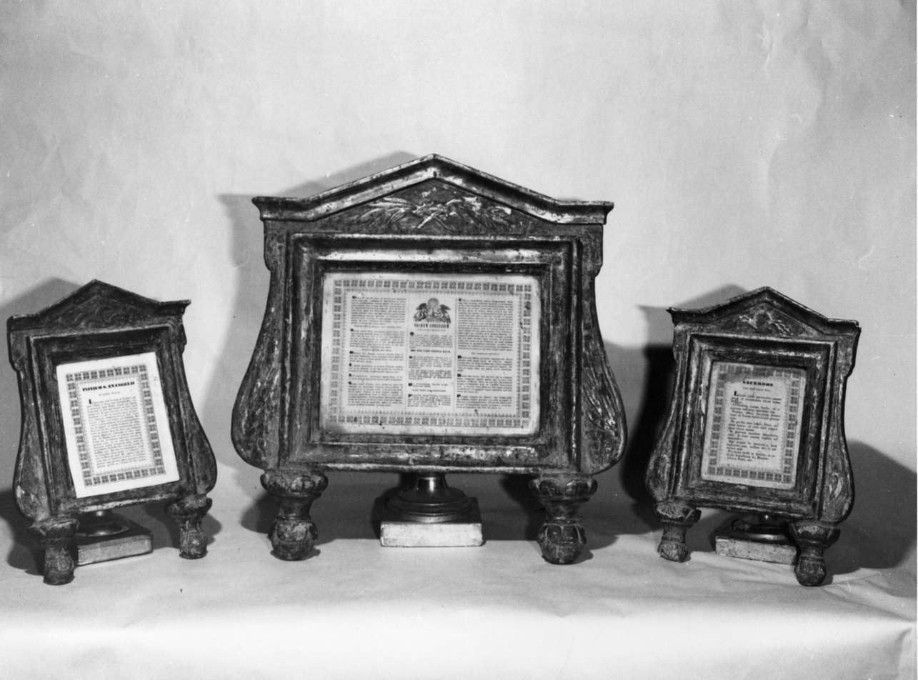 motivi decorativi architettonici (cartagloria, elemento d'insieme) - bottega ligure (sec. XIX)