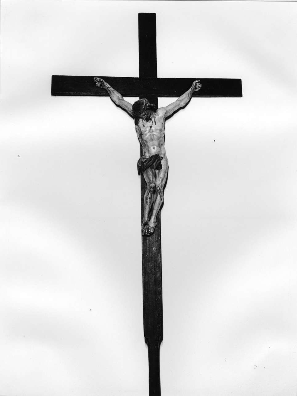 Cristo crocifisso (croce processionale, opera isolata) - bottega italiana (sec. XVII)