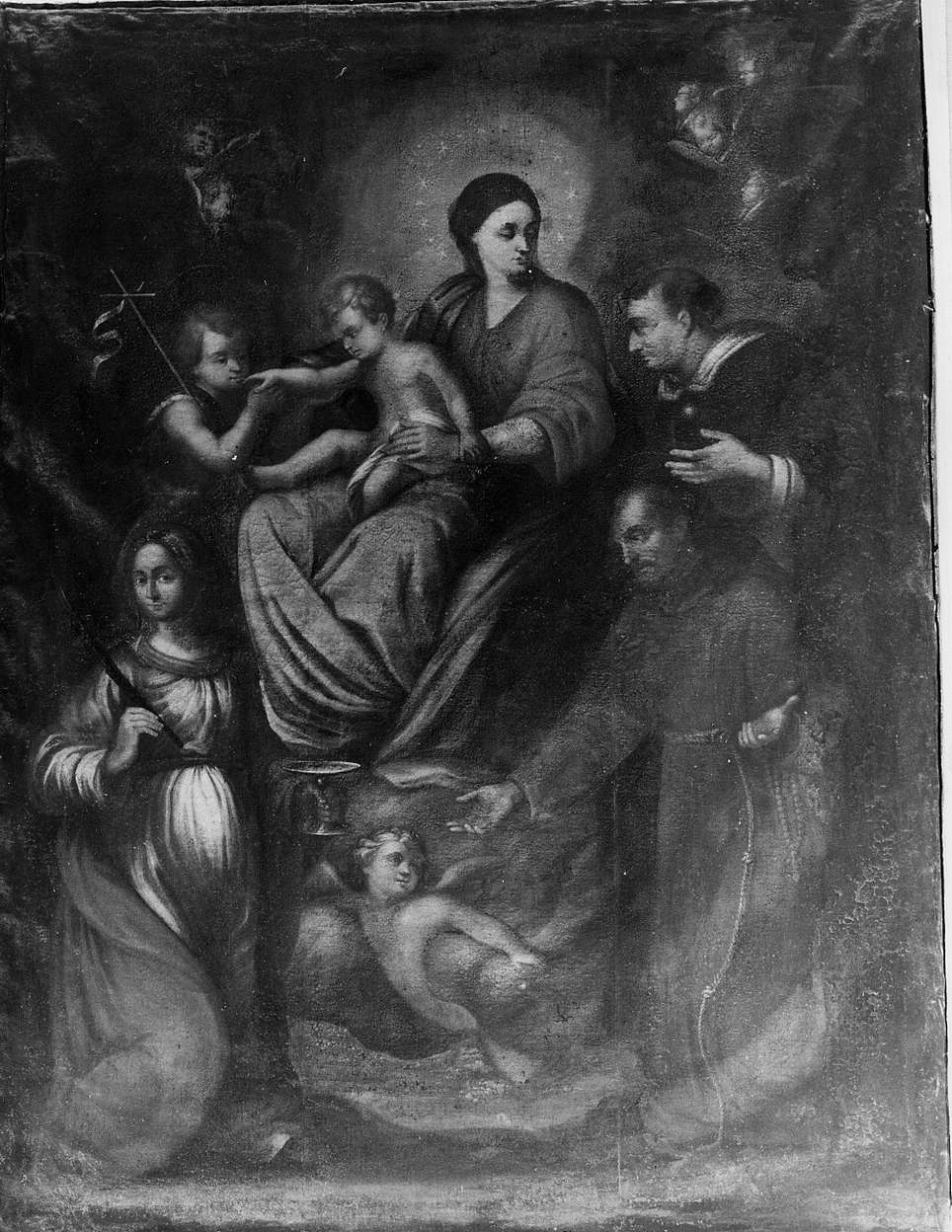 Madonna con Bambino e Santi (dipinto, opera isolata) - ambito ligure (inizio sec. XVIII)