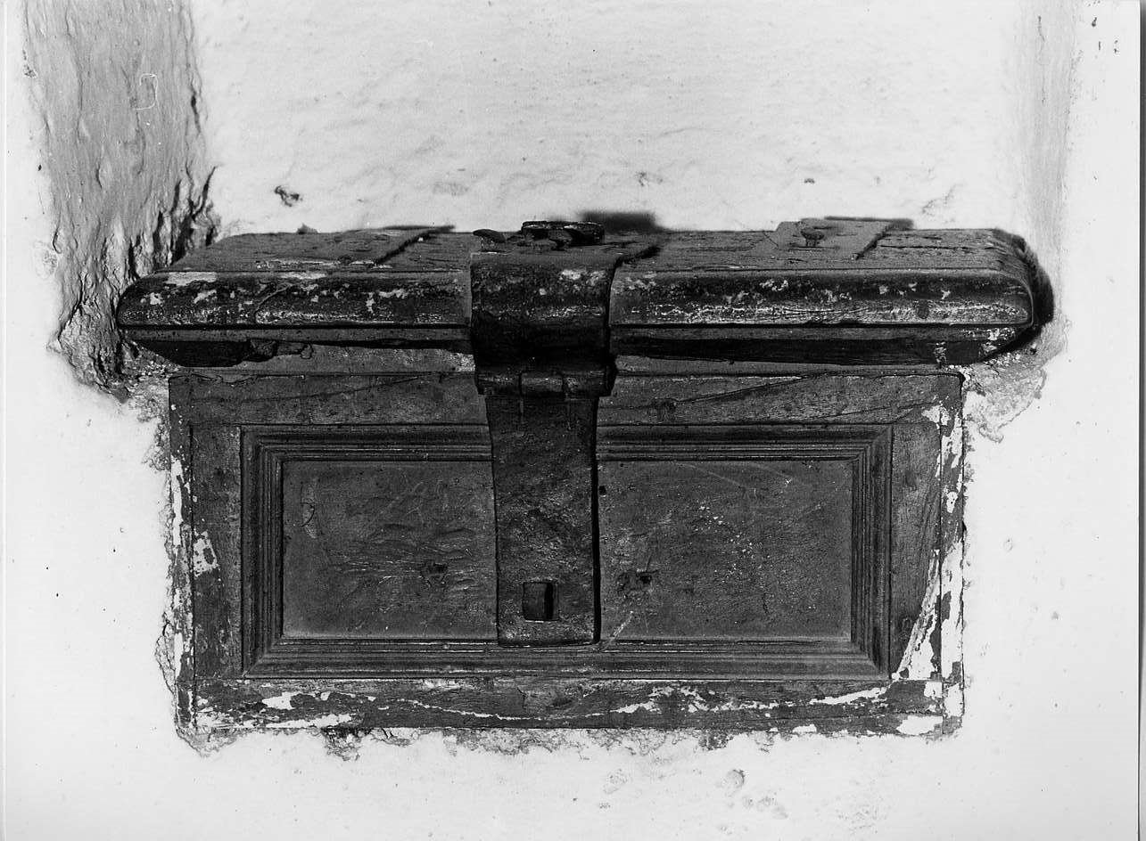 cassetta per elemosine, opera isolata - bottega italiana (sec. XVII)