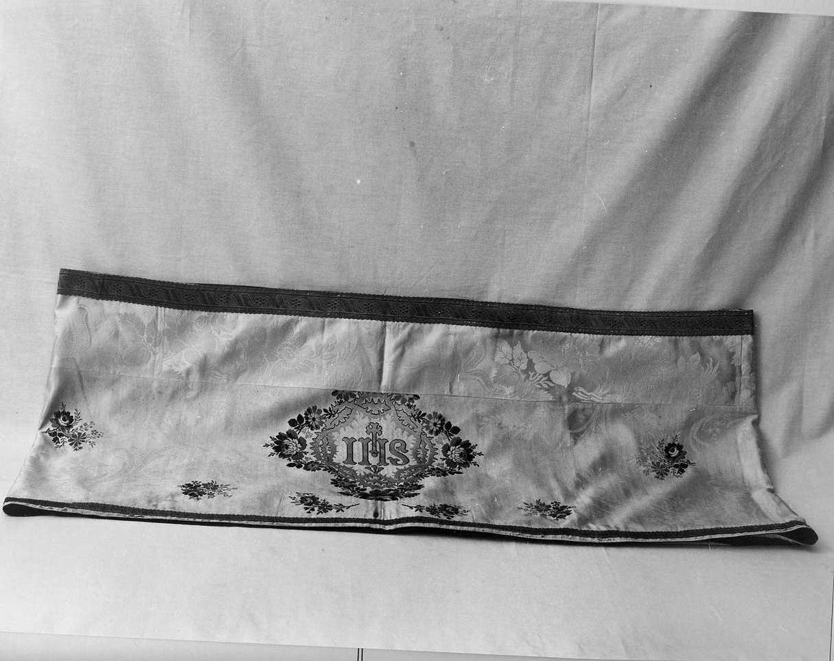 velo omerale, opera isolata - manifattura ligure (inizio sec. XIX)