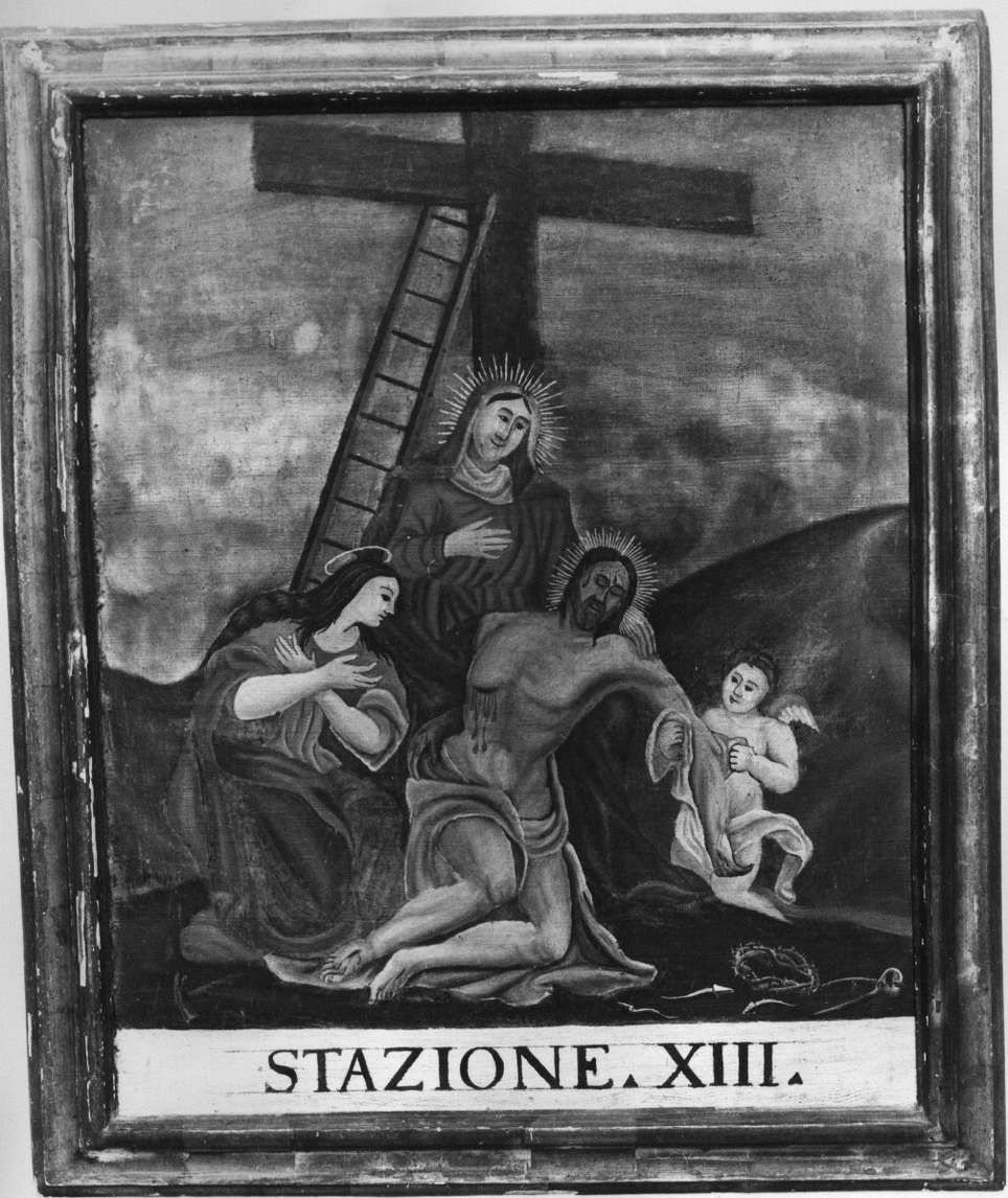 stazione XIII: Gesù deposto dalla croce (Via Crucis, ciclo) di Carrettonus Dionisius (sec. XVIII)