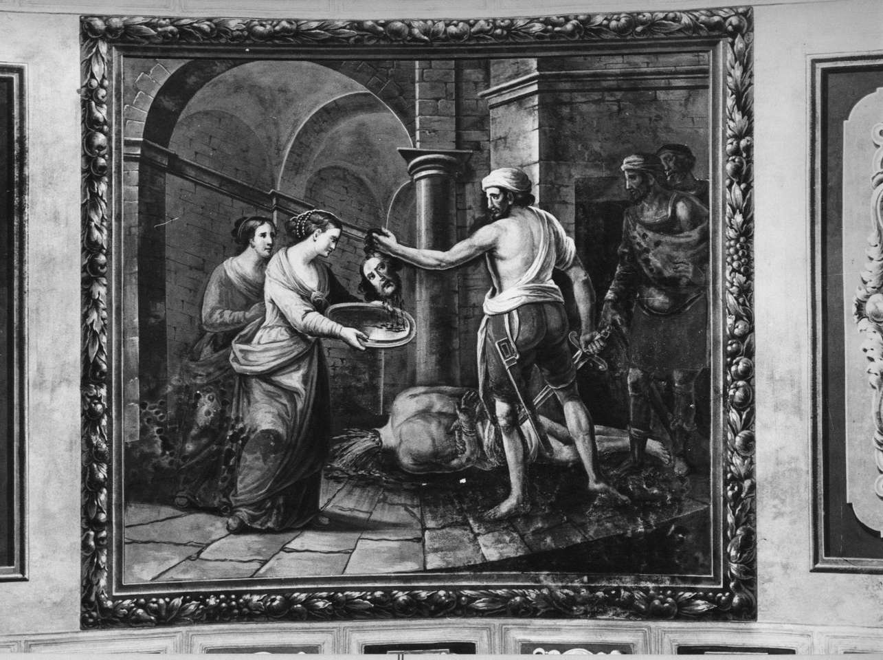 carnefice presenta a Salome la testa di San Giovanni Battista (dipinto, opera isolata) - ambito italiano (fine sec. XVIII)