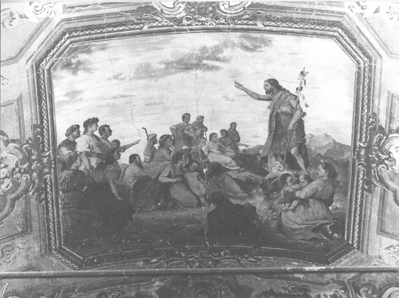 San Giovanni Battista predica nel deserto (dipinto, opera isolata) di Graffigna Gerolamo, Graffigna Giuseppe (sec. XIX)
