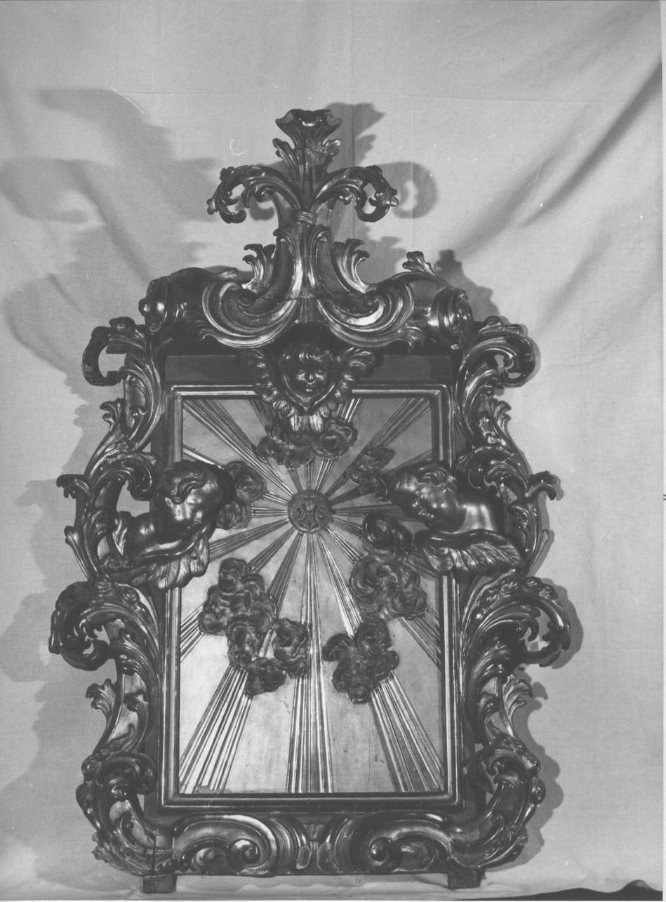 tronetto per esposizione eucaristica, opera isolata - bottega italiana (inizio sec. XVIII)