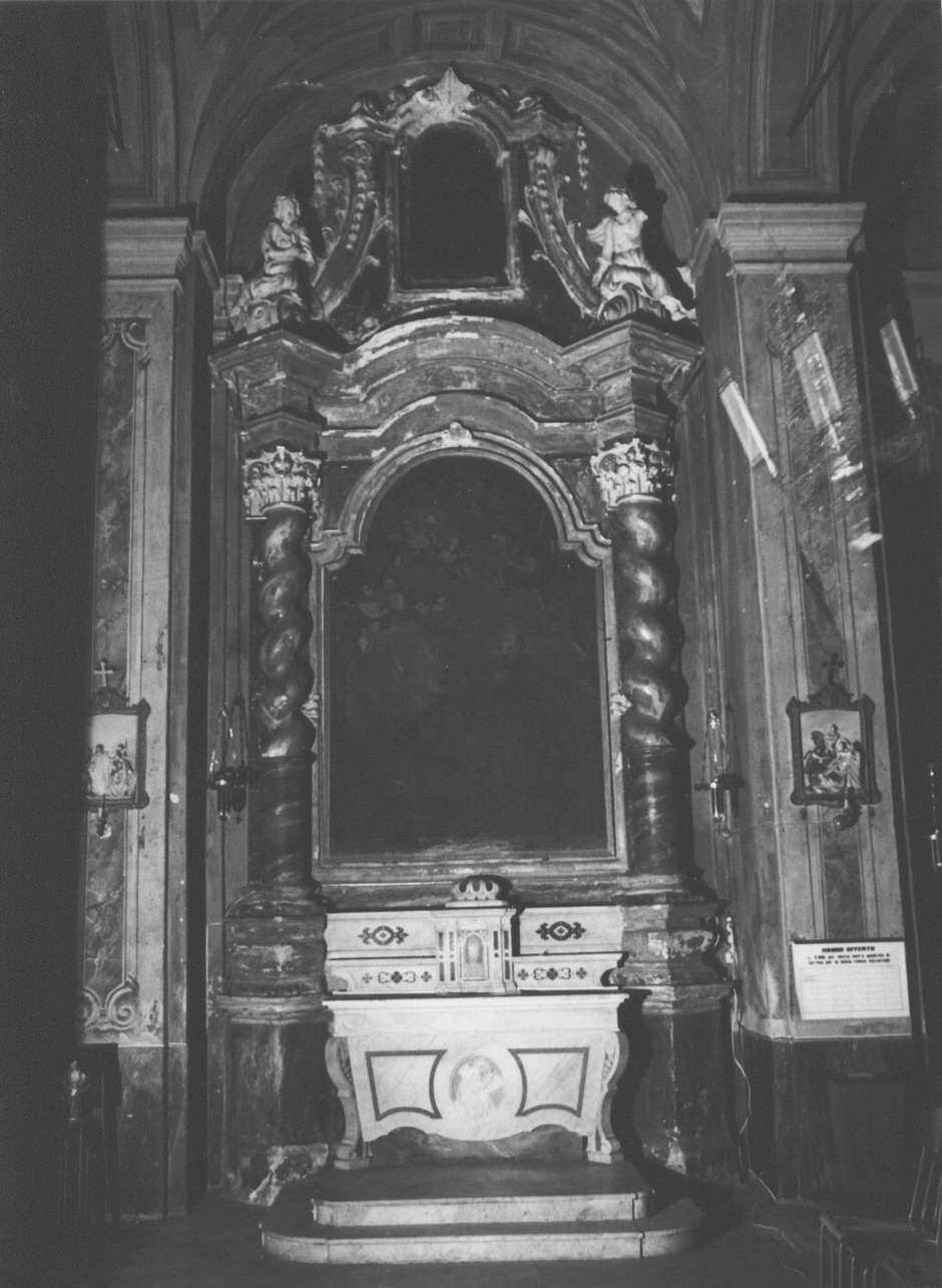 altare, elemento d'insieme - bottega ligure (fine/inizio secc. XVII/ XVIII)