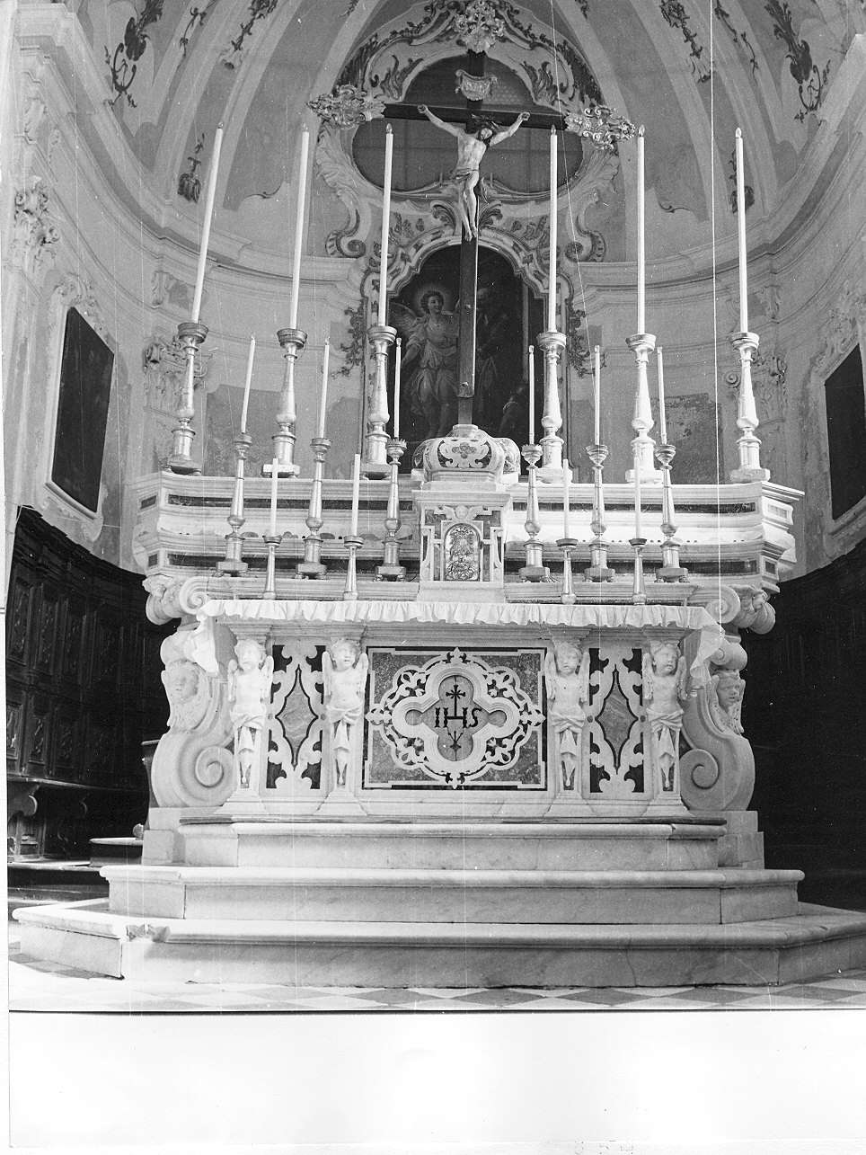 angeli (altare maggiore, opera isolata) - bottega italiana (secc. XVII/ XVIII)