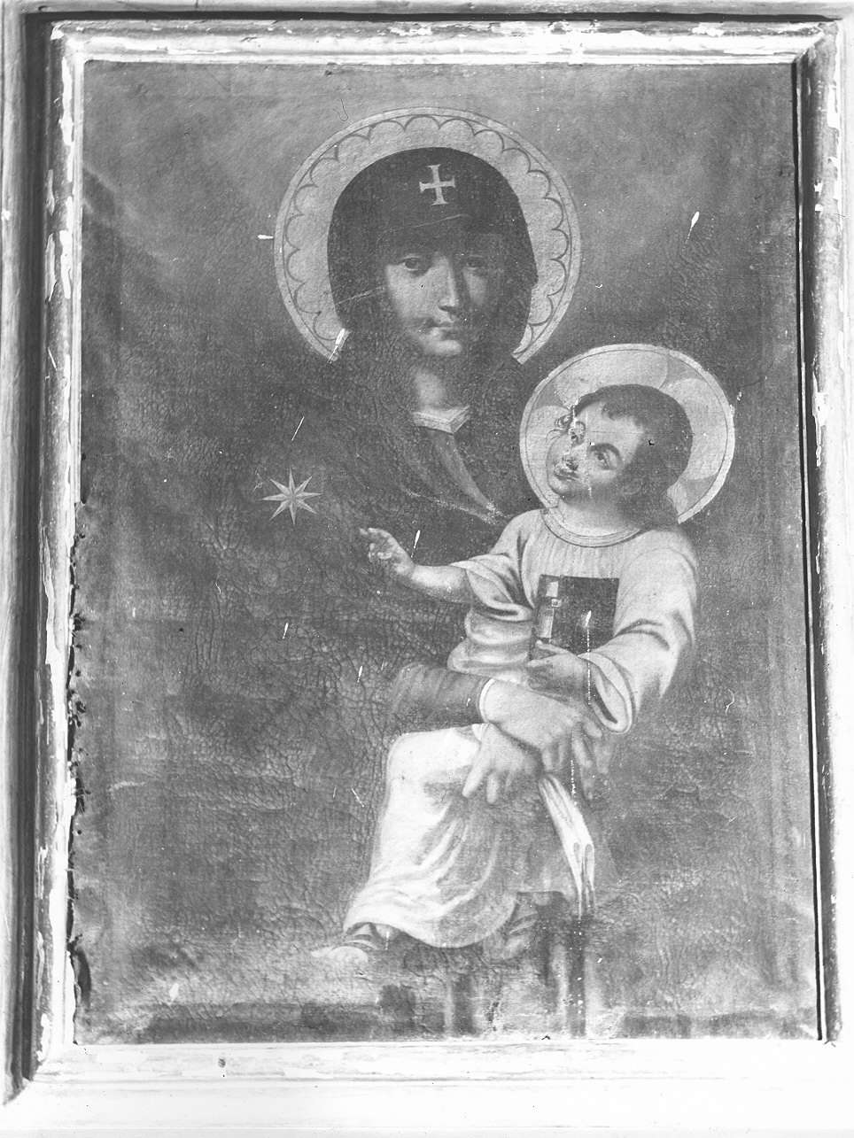 Madonna con Bambino (dipinto, opera isolata) - ambito italiano (sec. XVIII)