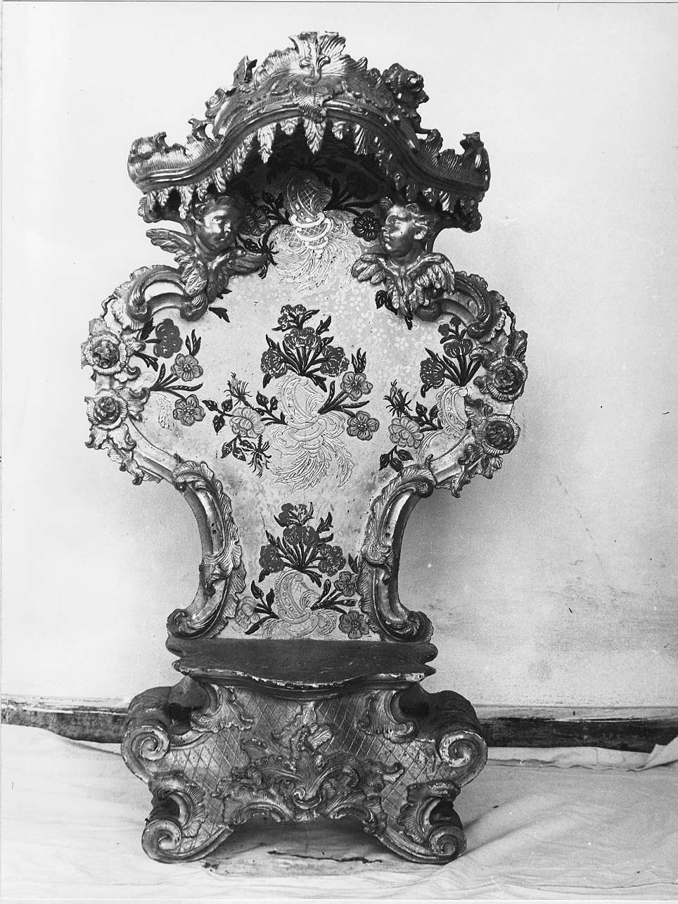 testa alata (tronetto per esposizione eucaristica, opera isolata) - bottega ligure (sec. XVIII)