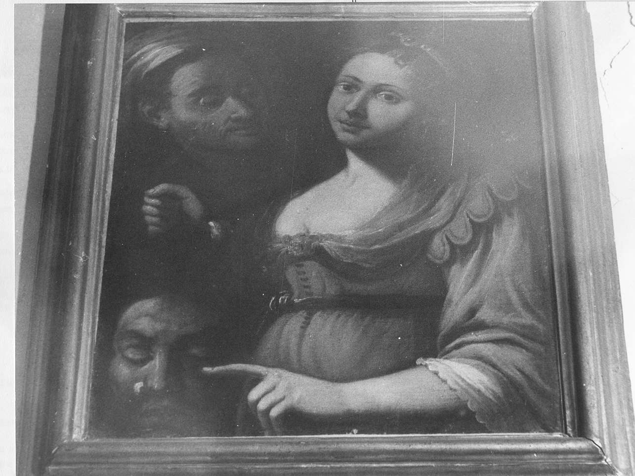 Giuditta con la testa di Oloferne (dipinto, opera isolata) - ambito italiano (sec. XVII)