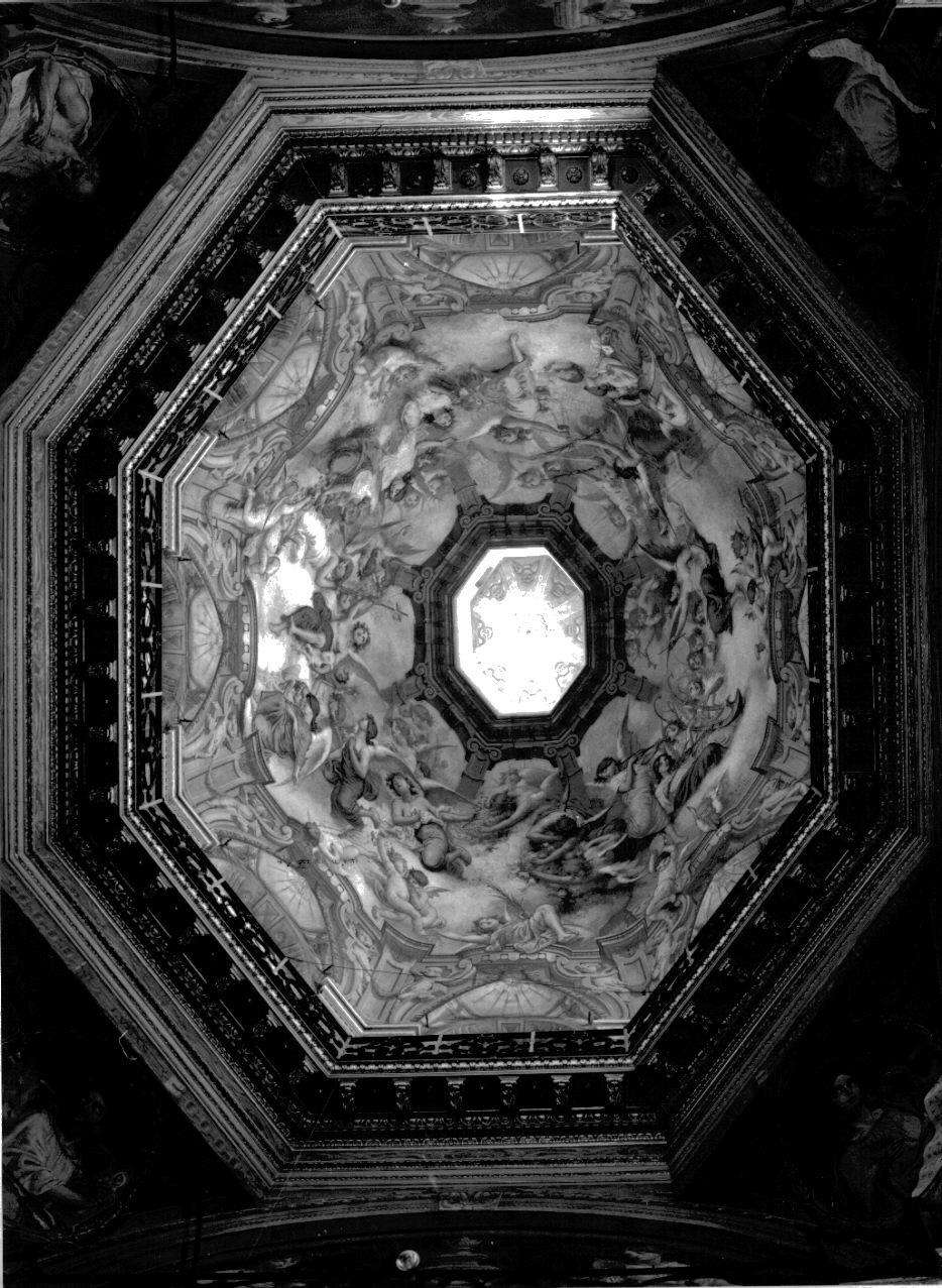 gloria di angeli (dipinto, complesso decorativo) di Resio Raffaello (primo quarto sec. XX)