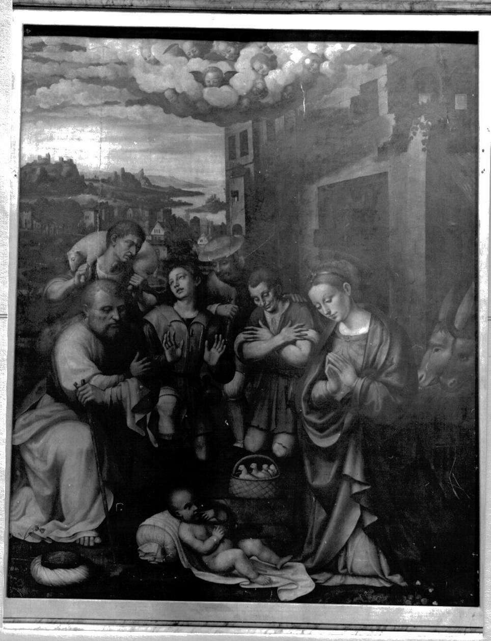 presepio (dipinto, opera isolata) di Semino Antonio (sec. XVI)