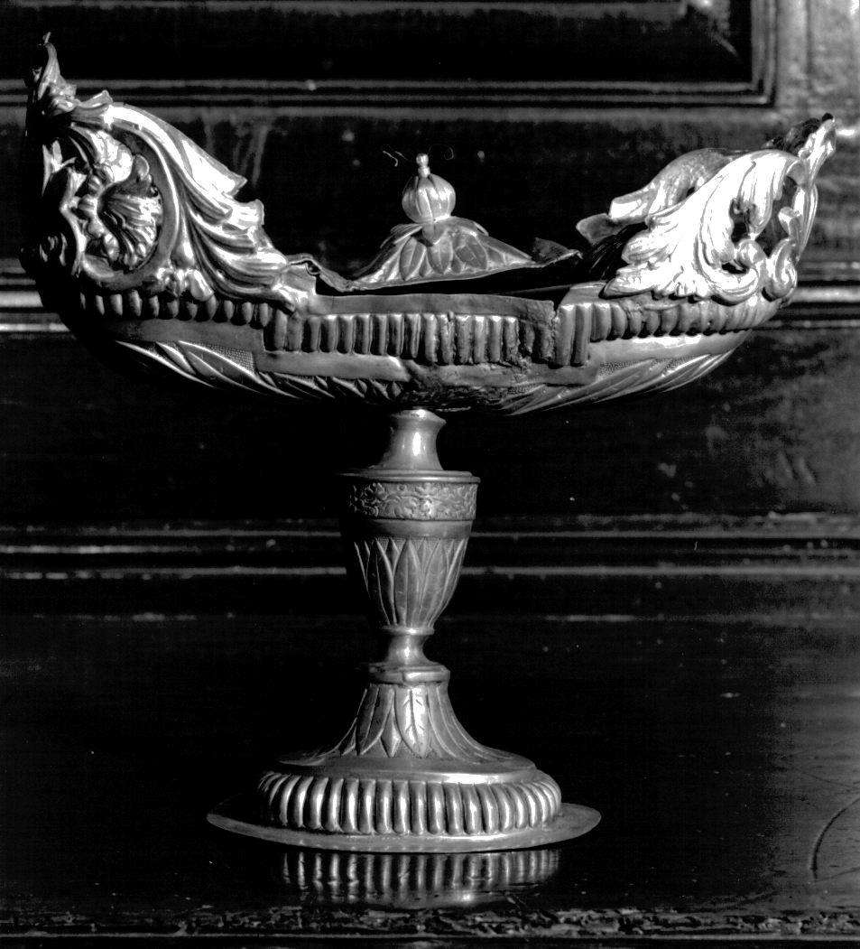 navicella portaincenso - a galeone, opera isolata - bottega ligure (secondo quarto sec. XIX)