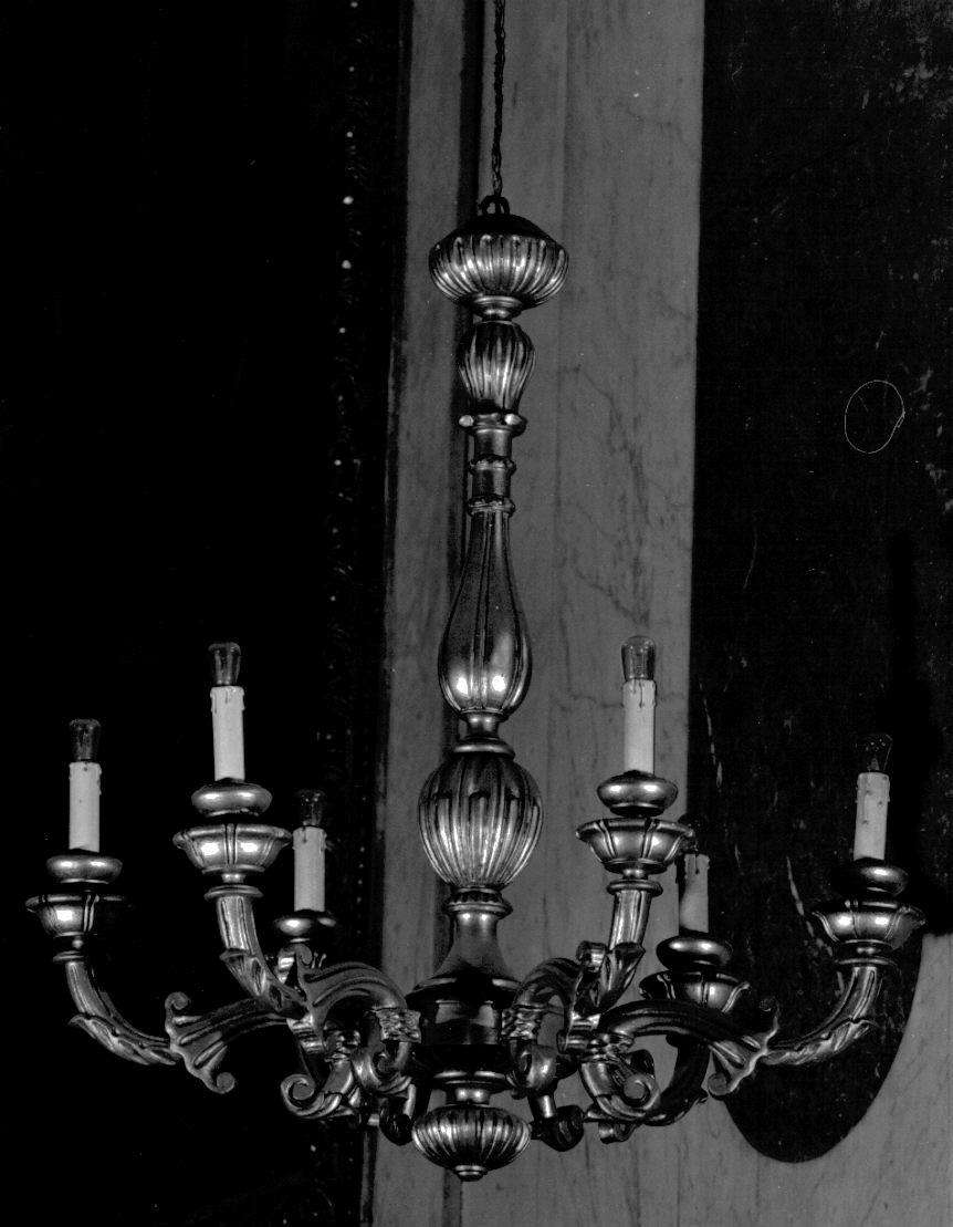 lampadario da chiesa, coppia - bottega ligure (sec. XX)