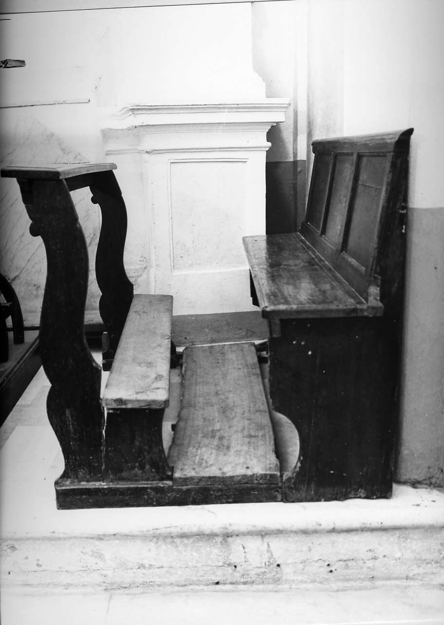 panca, opera isolata - bottega ligure (seconda metà sec. XIX)