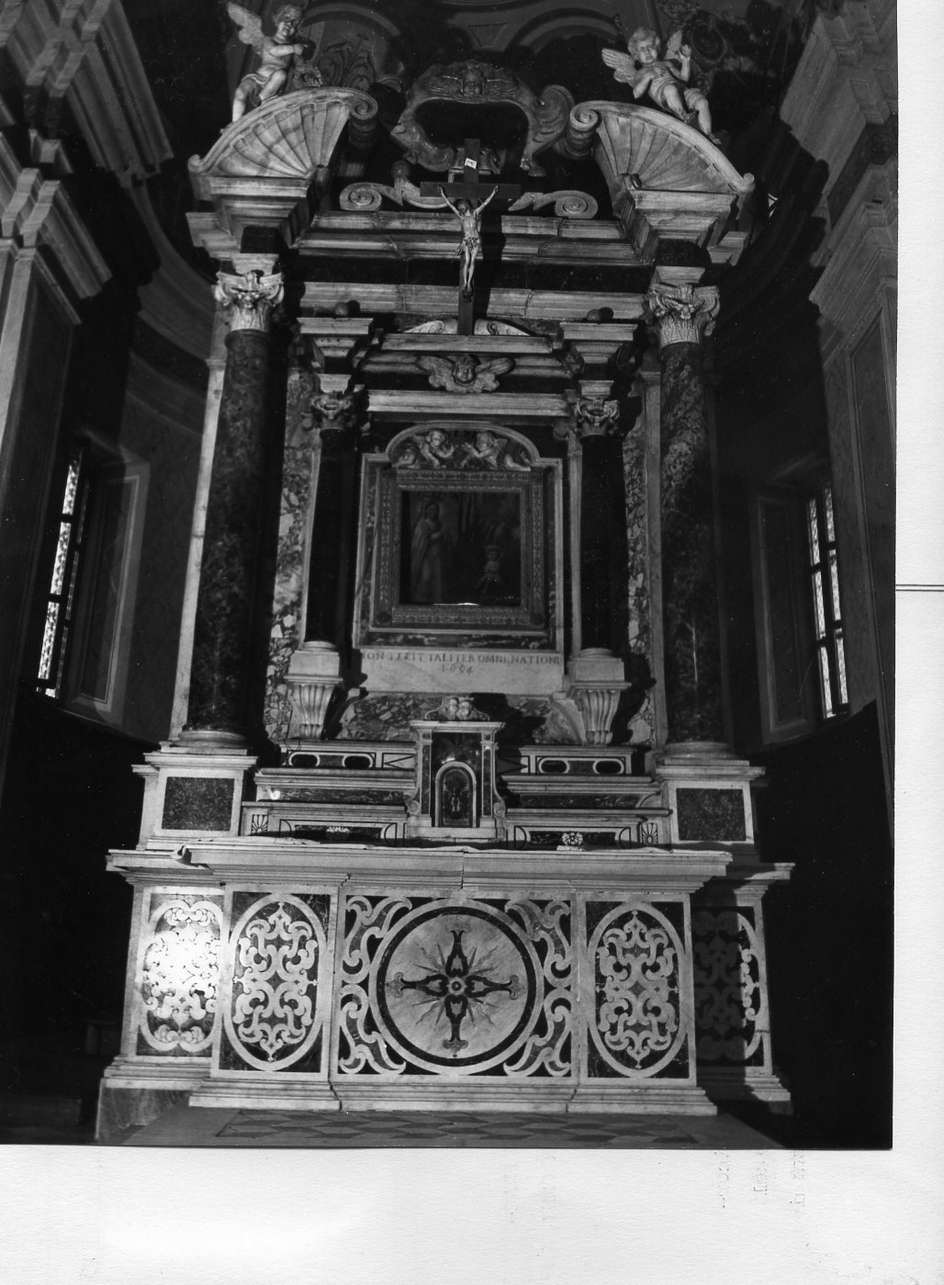 altare maggiore, insieme - bottega italiana (sec. XVII)