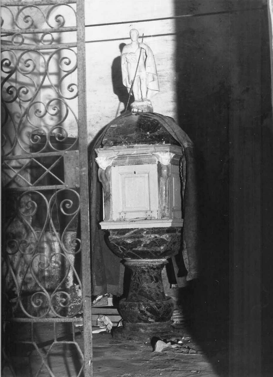 San Giovanni Battista (fonte battesimale, opera isolata) - ambito italiano (sec. XVII)