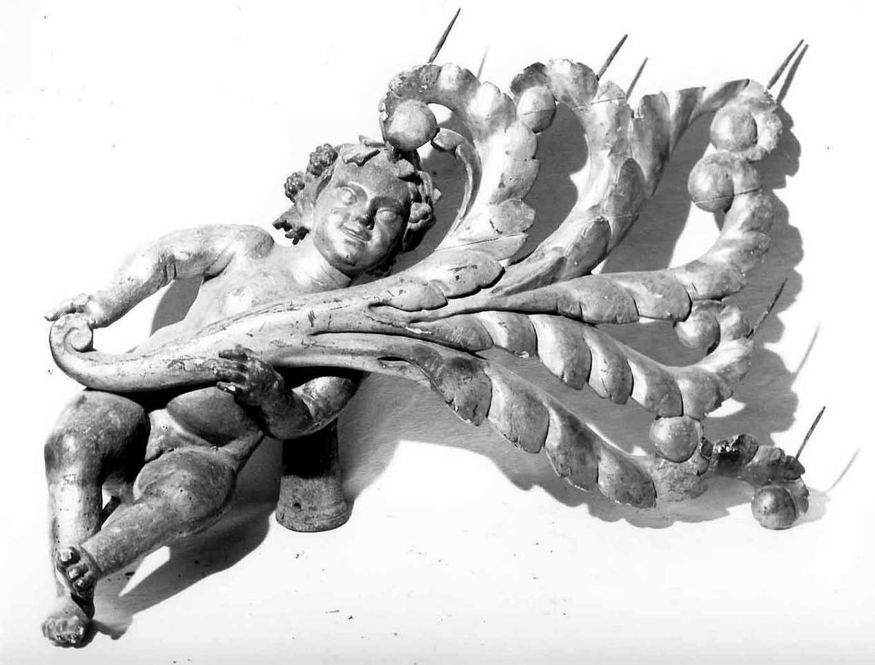 angelo portacandele, coppia - manifattura ligure (inizio sec. XIX)