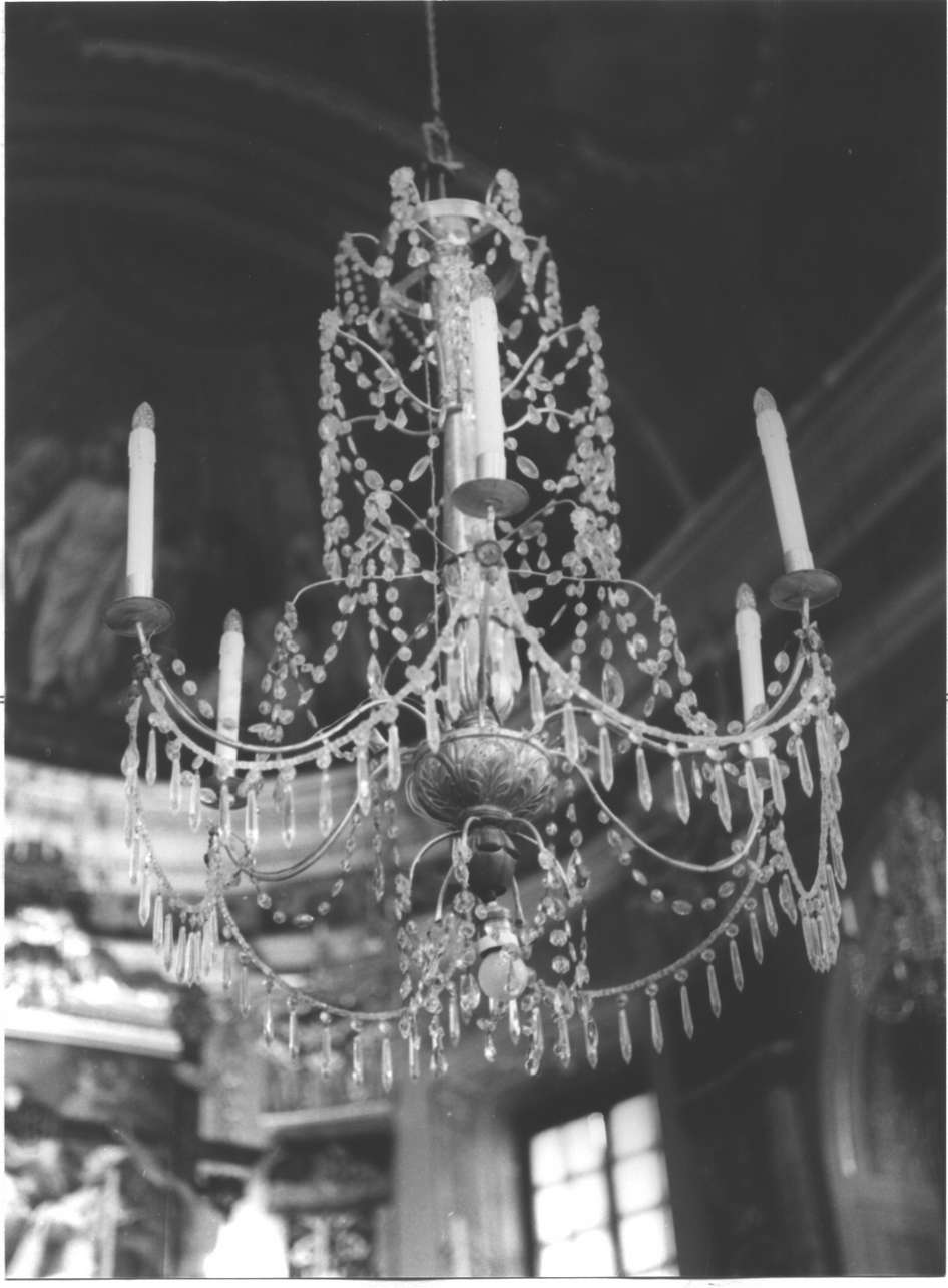 motivi decorativi vegetali (lampadario da chiesa, serie) - bottega ligure (sec. XIX)