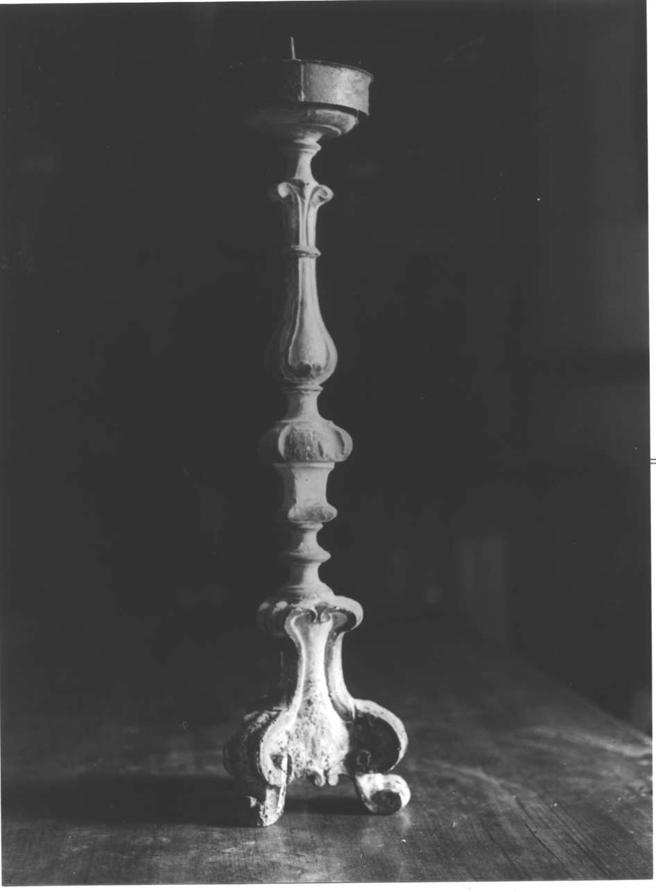 candeliere, serie - bottega ligure (metà sec. XVIII)