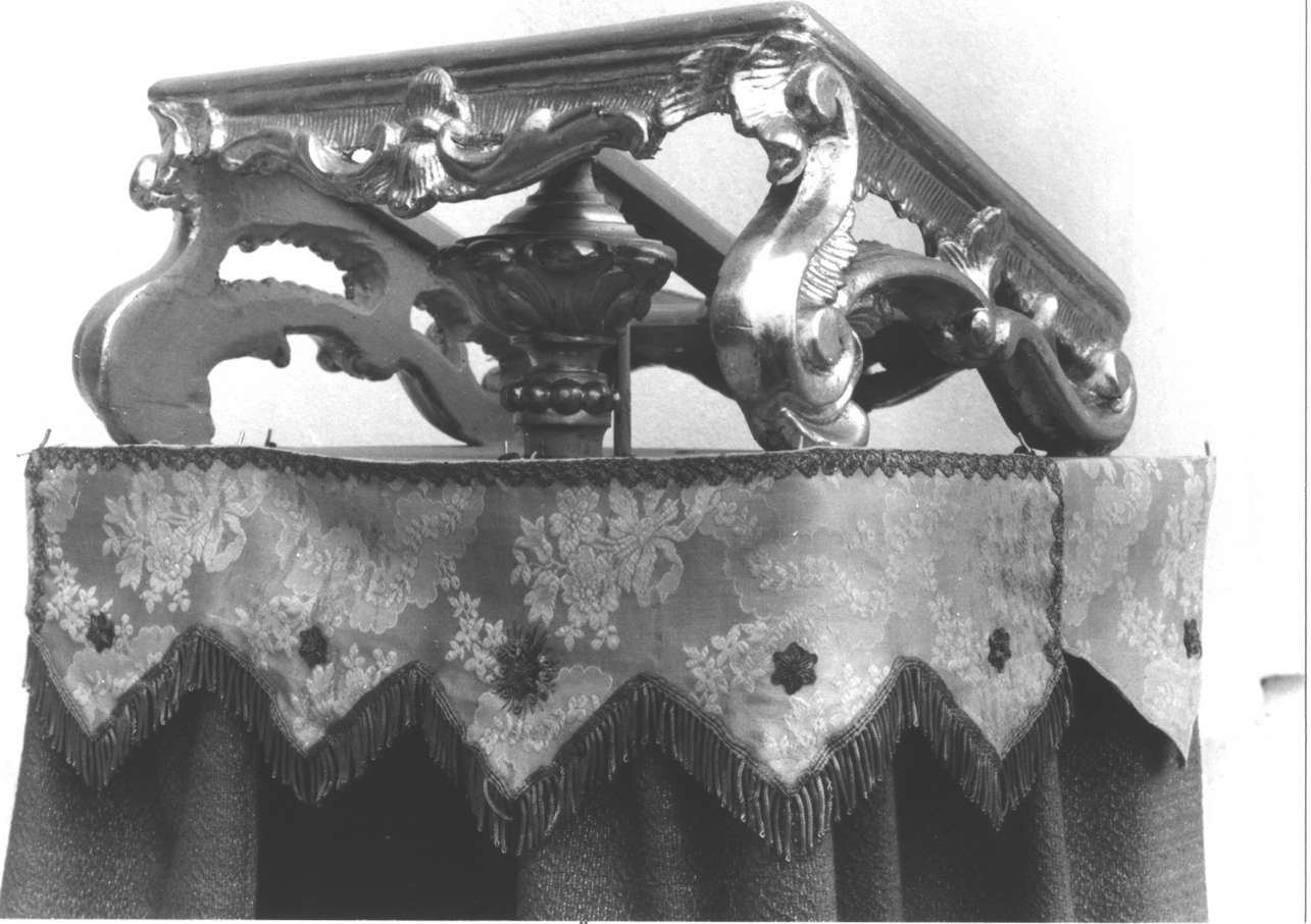 motivi decorativi vegetali/ motivi decorativi a volute (leggio, opera isolata) - bottega ligure (sec. XVIII)