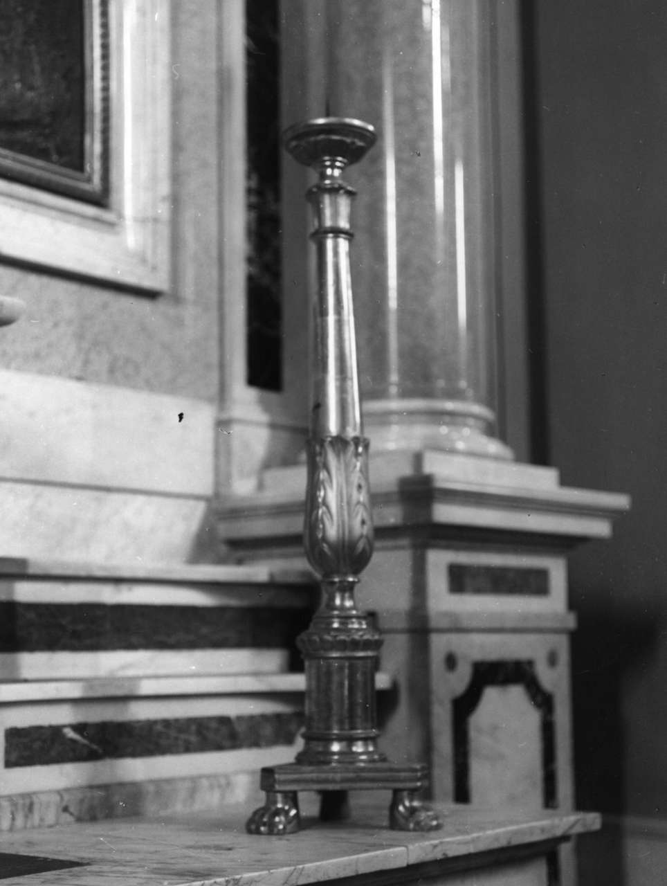 candeliere, serie - bottega ligure (metà sec. XIX)