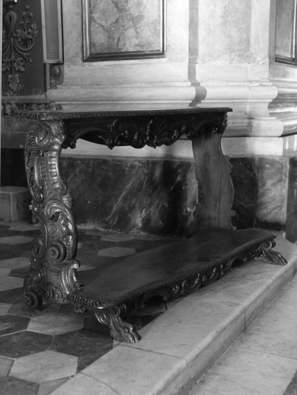 inginocchiatoio, opera isolata - bottega ligure (metà sec. XVIII)