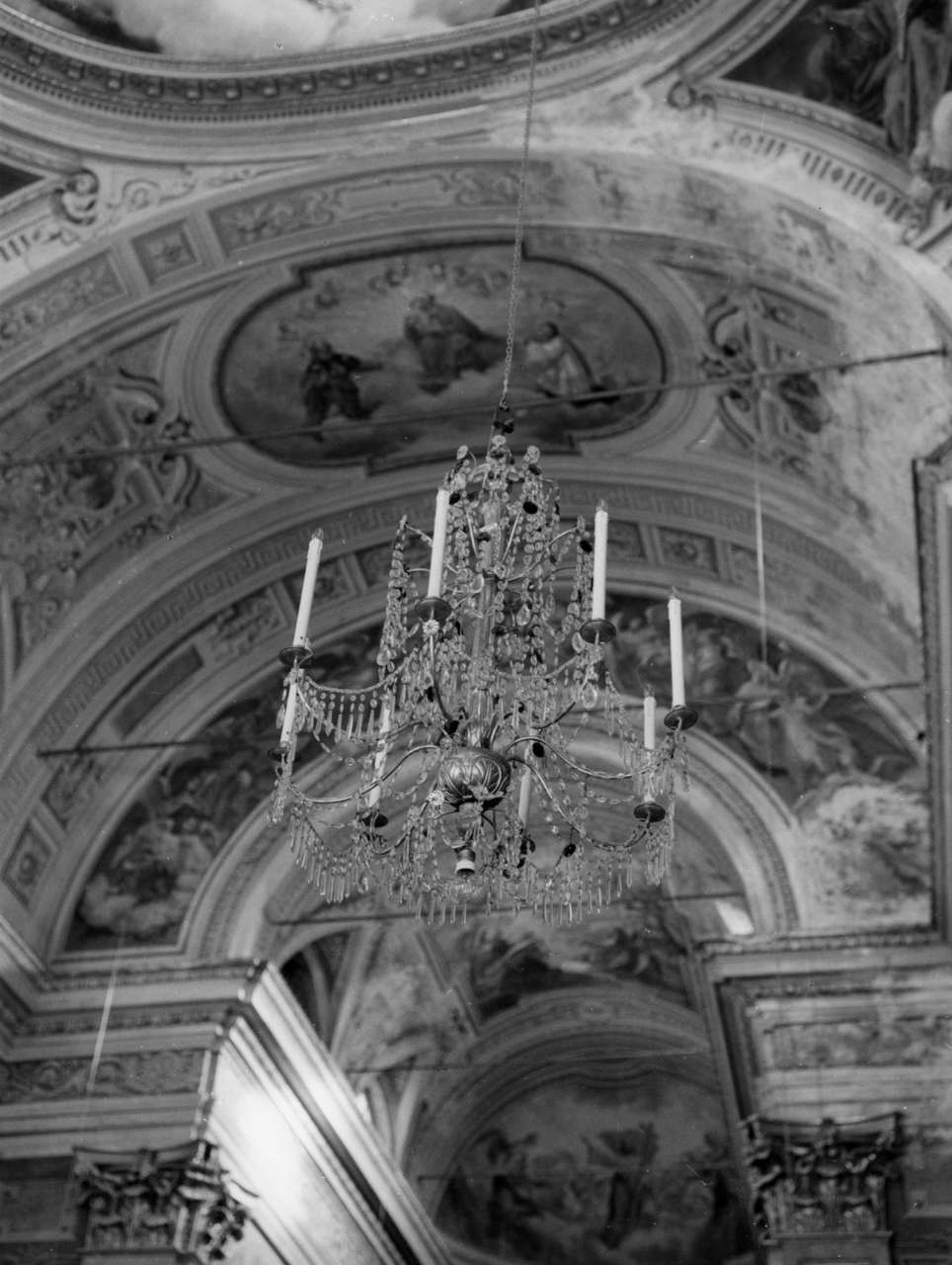 motivi decorativi vegetali (lampadario da chiesa, serie) - bottega ligure (sec. XIX)