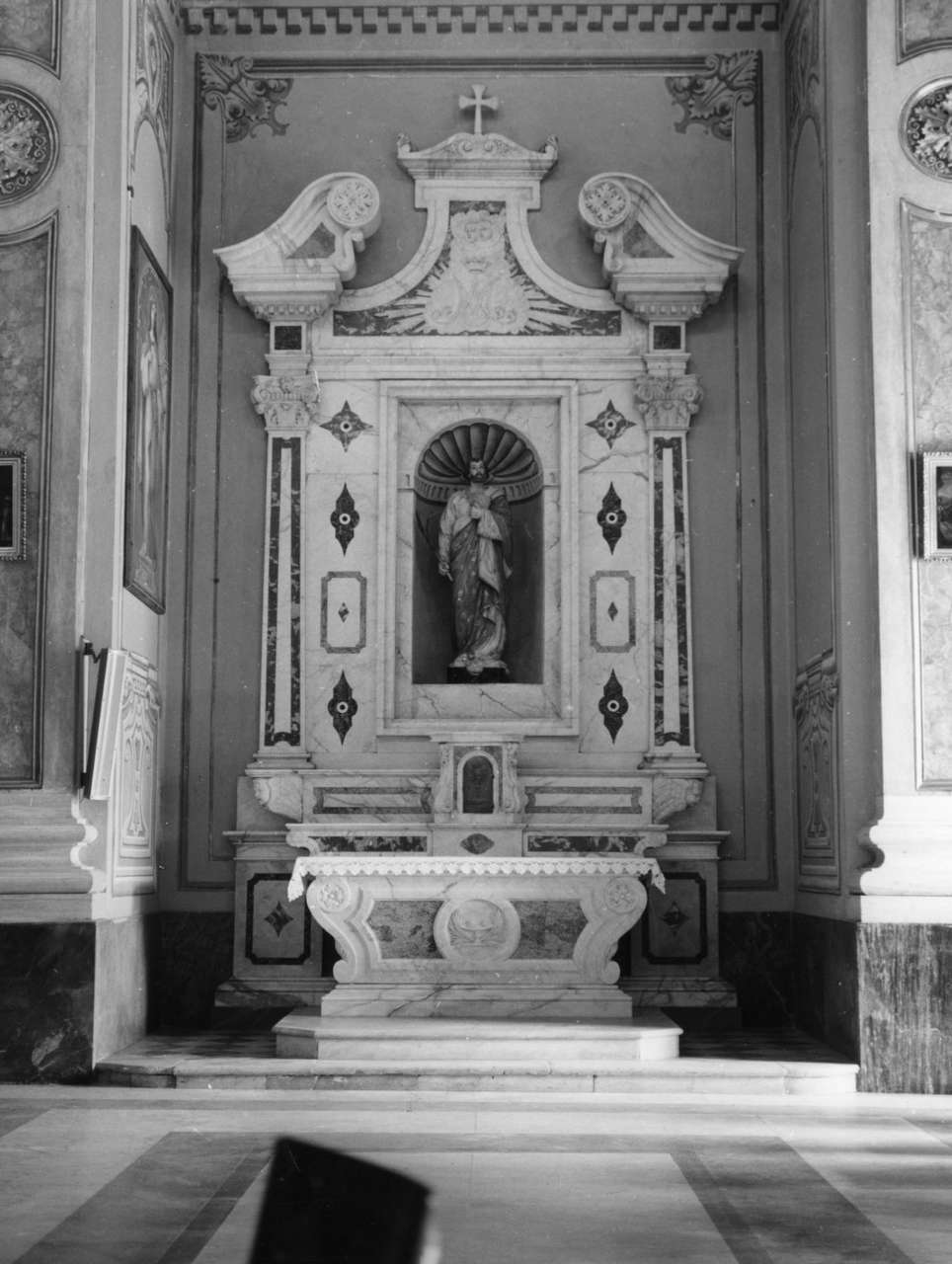 monogramma mariano (altare, opera isolata) di Opificio fratelli Repetto (terzo quarto sec. XIX)