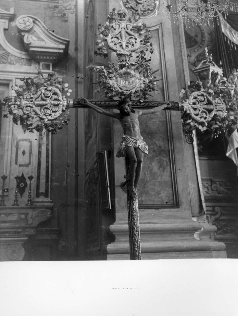 motivi decorativi vegetali (terminale - di croce, serie) - bottega ligure (seconda metà sec. XIX)