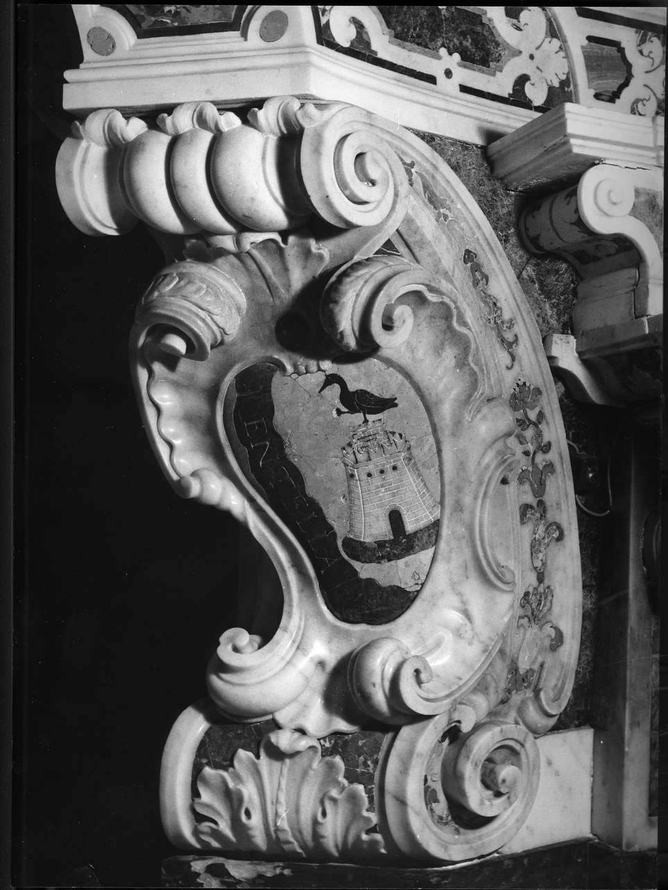 insegna, elemento d'insieme - bottega ligure (prima metà sec. XVIII)