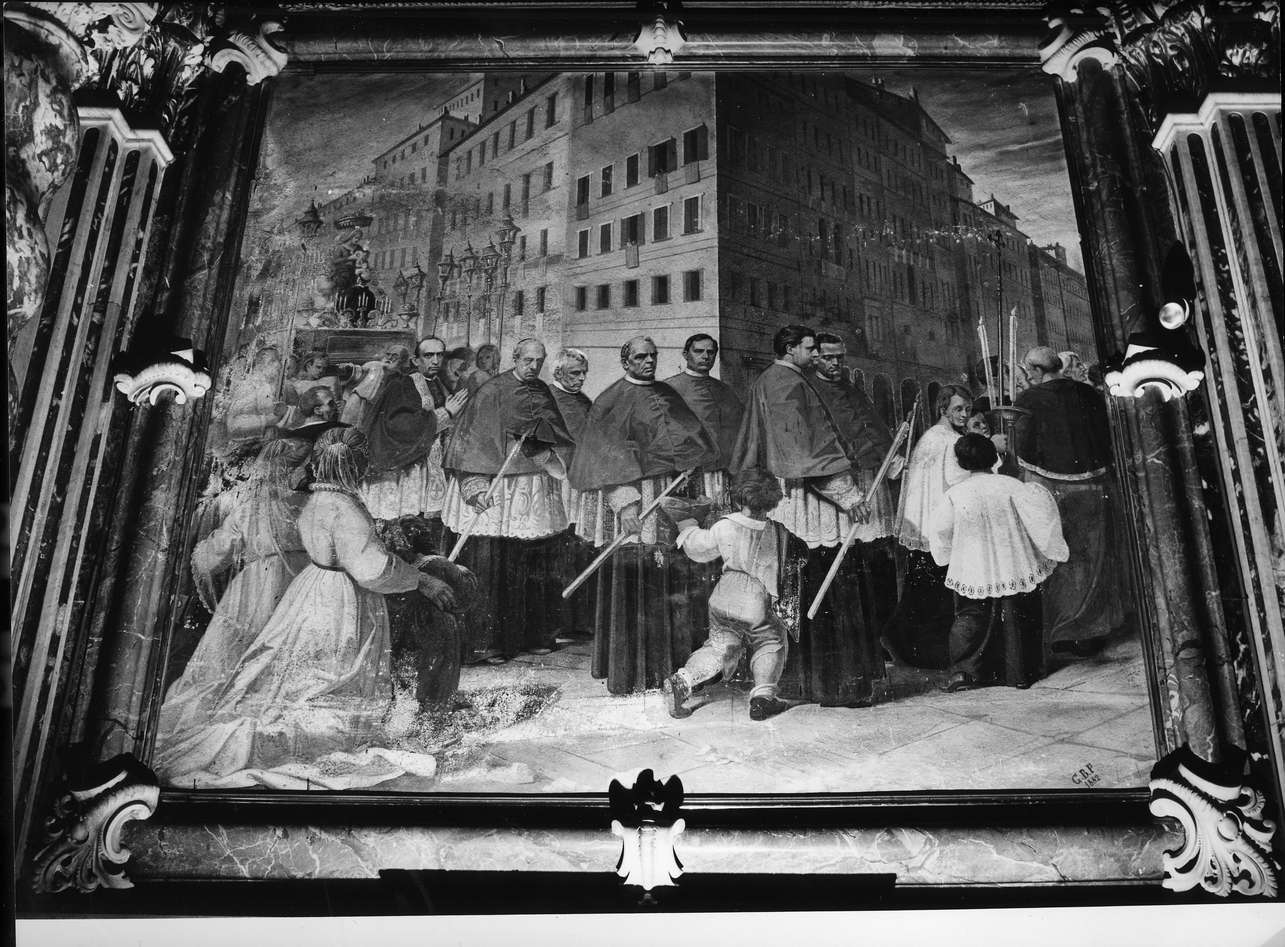 processione del Rosario (dipinto, opera isolata) di Pianello Giambattista (prima metà sec. XIX)