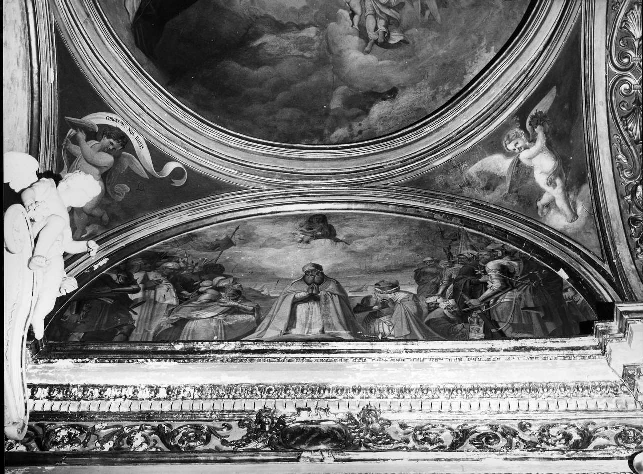 Papa Pio V annuncia la vittoria di Lepanto (dipinto, opera isolata) di Pianello Giambattista (prima metà sec. XIX)
