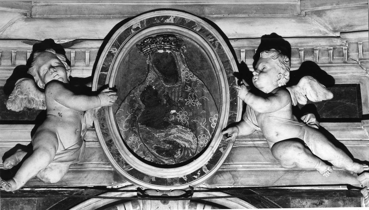 Madonna con Bambino (dipinto, elemento d'insieme) - ambito italiano (sec. XVIII)