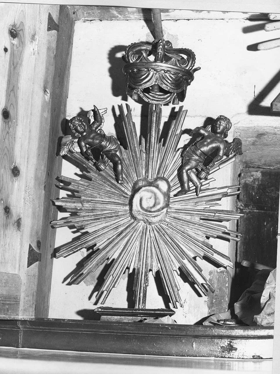 tronetto per esposizione eucaristica, opera isolata - bottega italiana (sec. XIX)