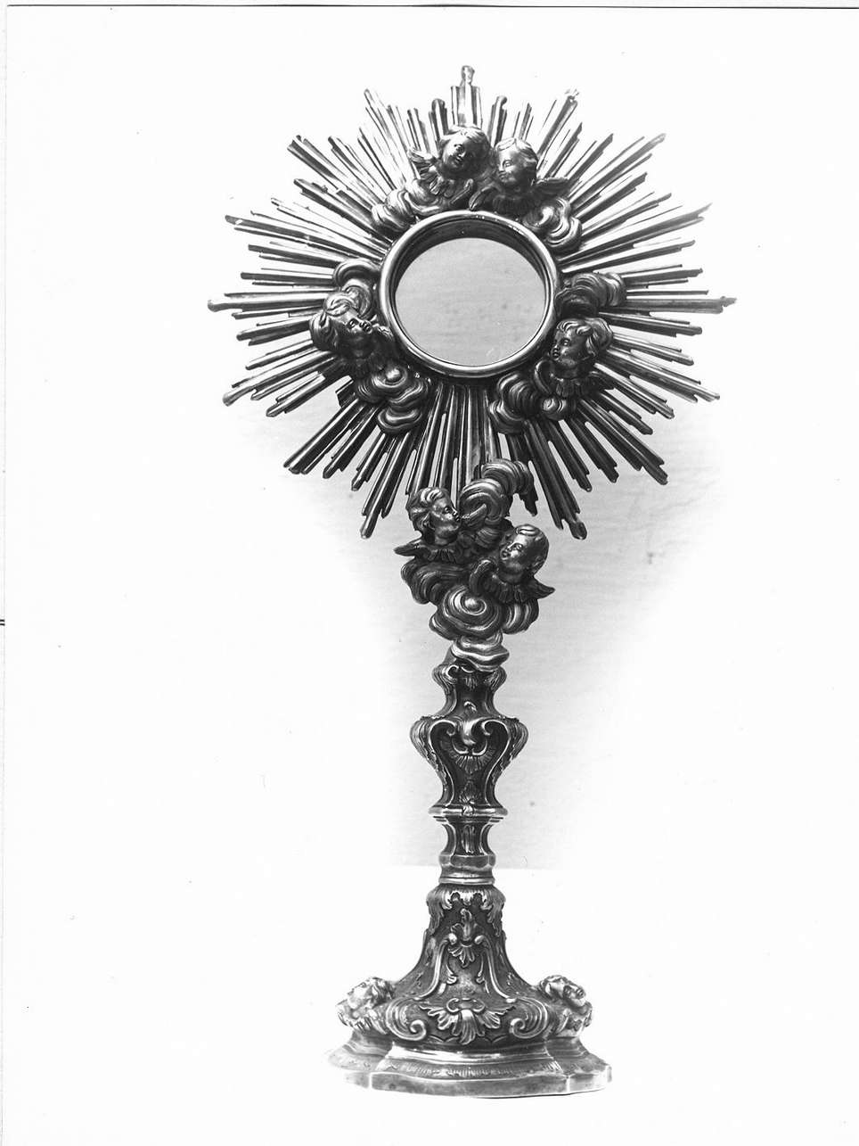 ostensorio - a raggiera, opera isolata - bottega genovese (seconda metà sec. XVIII)