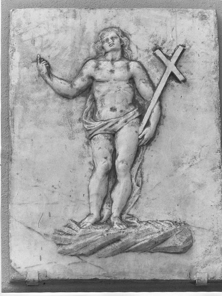 San Giovanni Battista (?) (rilievo, opera isolata) - bottega italiana (secc. XVII/ XVIII)