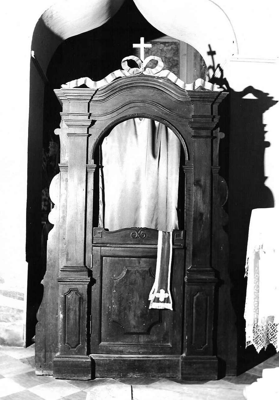 confessionale mobile, opera isolata - bottega italiana (secc. XVIII/ XIX)