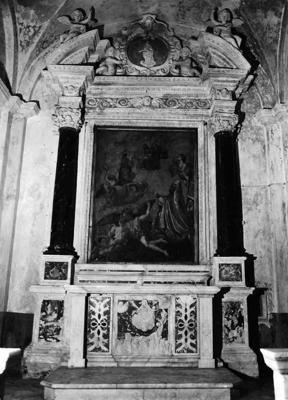 anime del purgatorio (altare - a edicola, insieme) - bottega ligure (sec. XVIII)