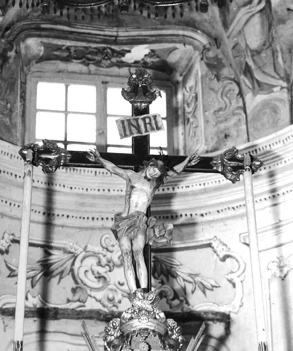 Cristo crocifisso (croce d'altare, elemento d'insieme) - bottega ligure (sec. XVIII)