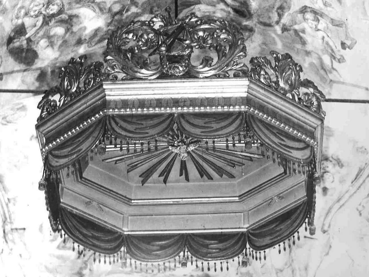 baldacchino d'altare, elemento d'insieme - bottega italiana (sec. XIX)