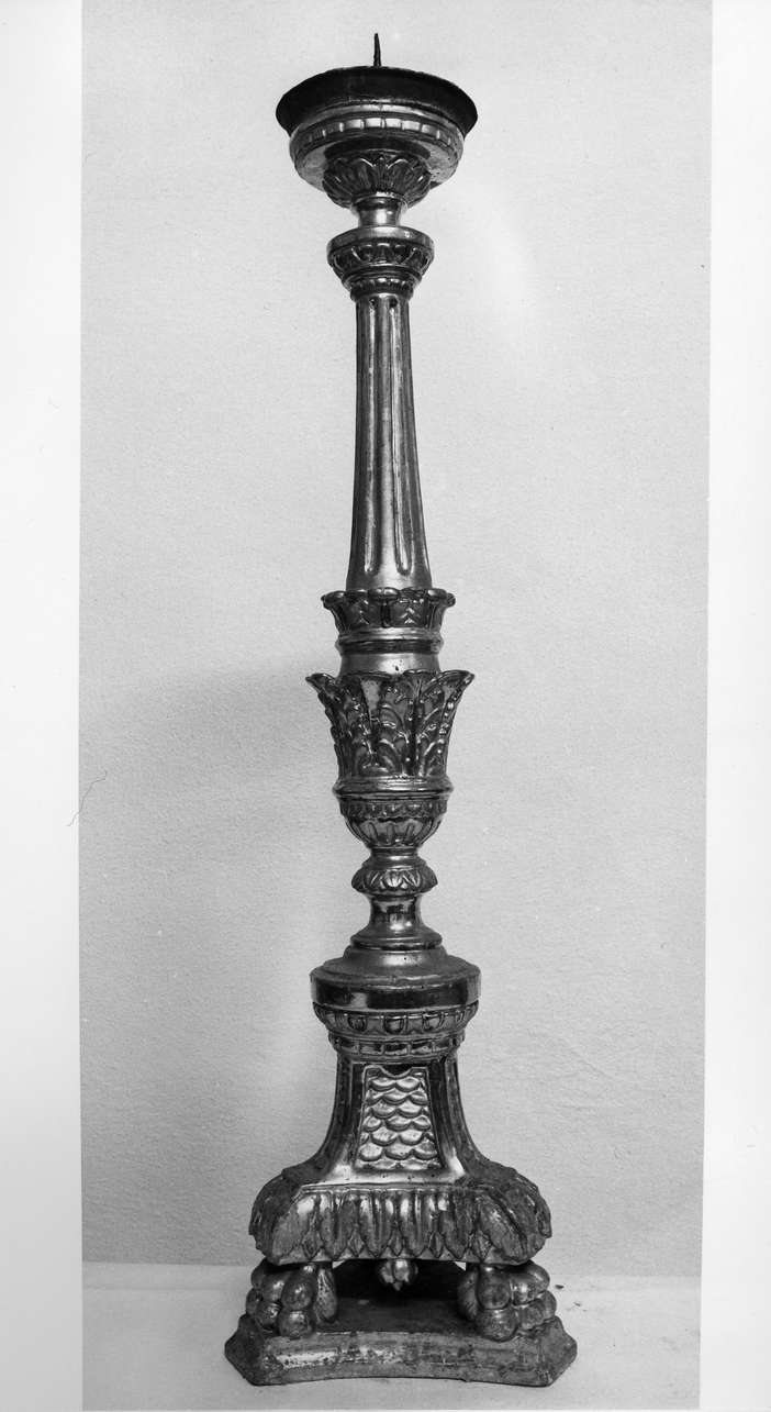 motivi decorativi vegetali (candeliere, serie) - bottega ligure (prima metà sec. XIX)