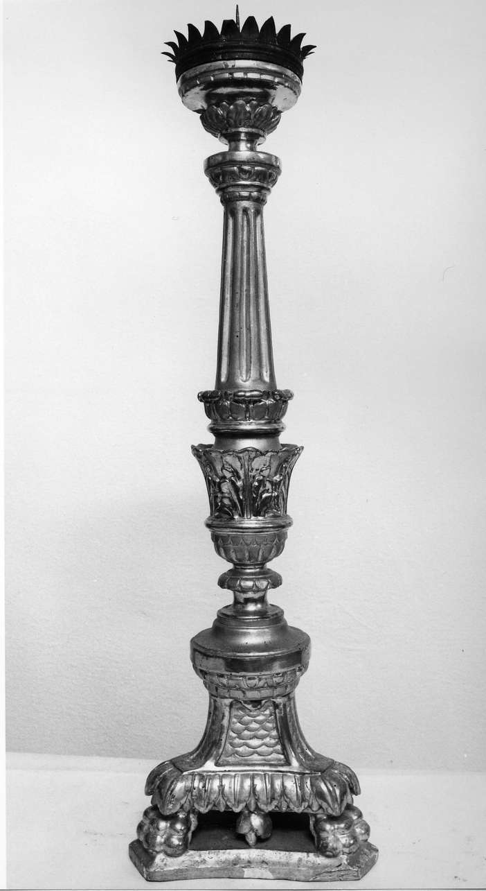 motivi decorativi vegetali (candeliere, serie) - bottega ligure (prima metà sec. XIX)