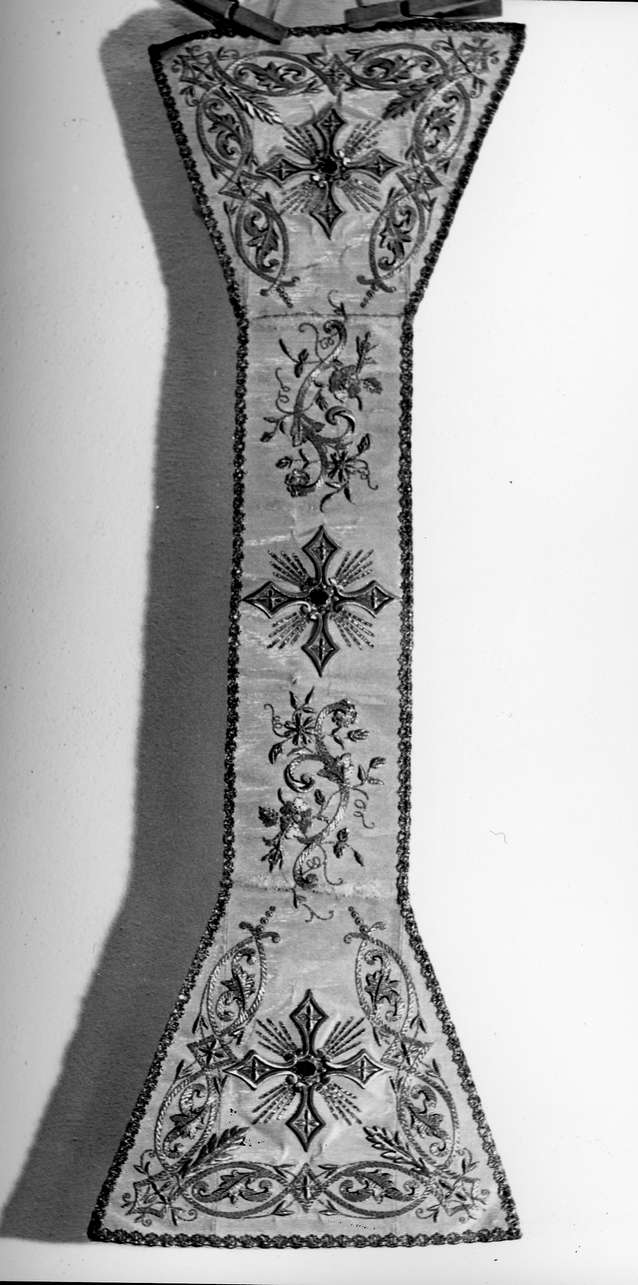 motivi decorativi floreali (manipolo, elemento d'insieme) - bottega ligure (fine/inizio secc. XIX/ XX)